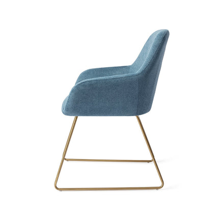 Kushi Dining Chair Ocean Eyes Slide Gold