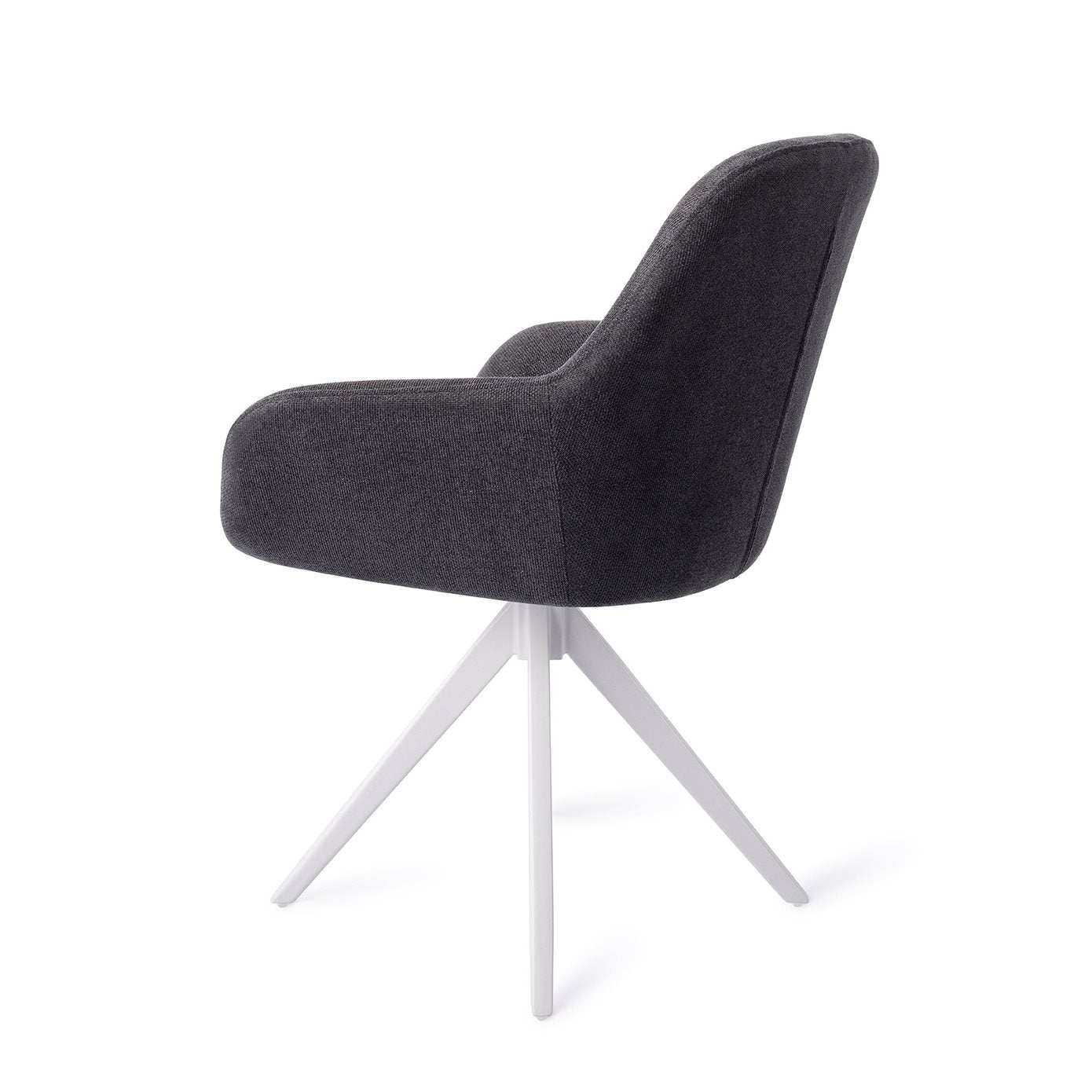 Kushi Dining Chair Black-Out Turn White