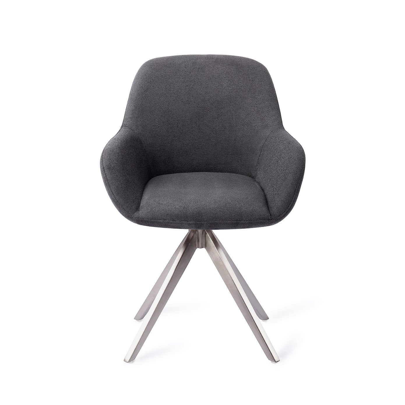 Kushi Dining Chair Black-Out Turn Steel