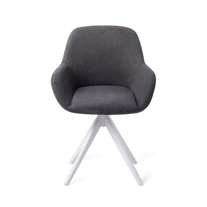 Kushi Dining Chair Black-Out Turn White