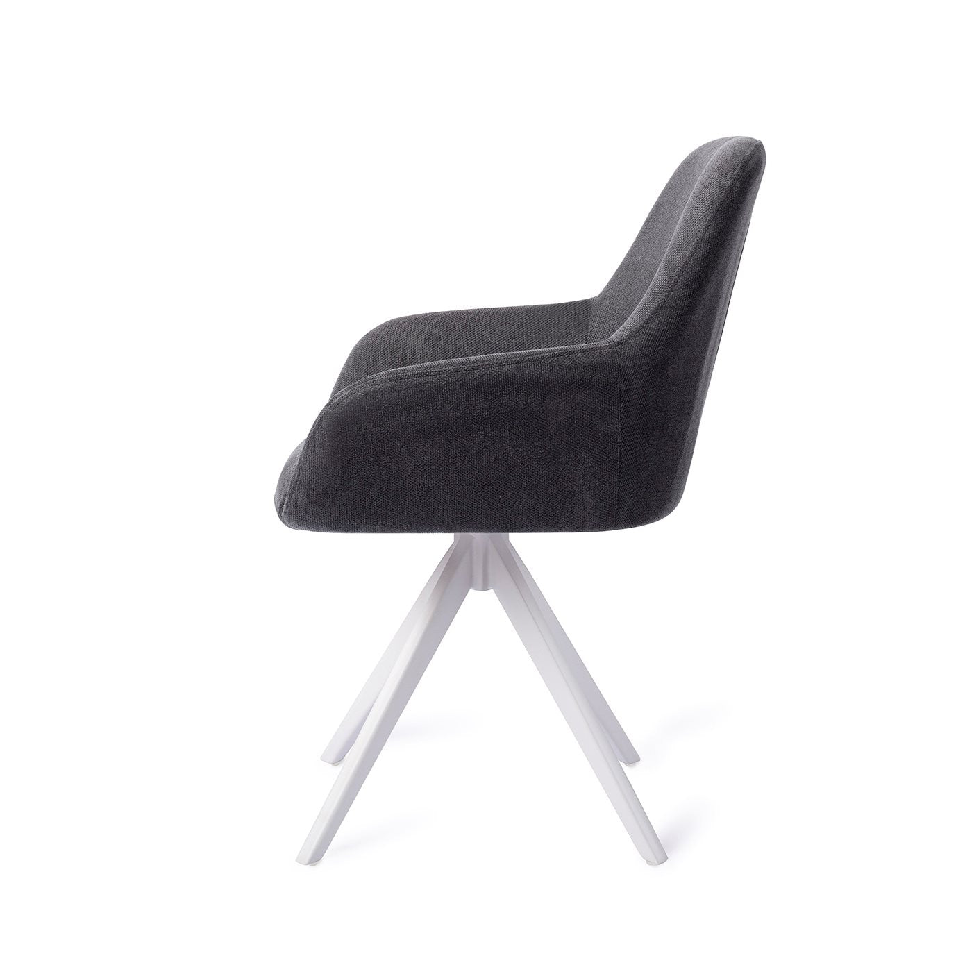 Kushi Dining Chair Black-Out Turn White