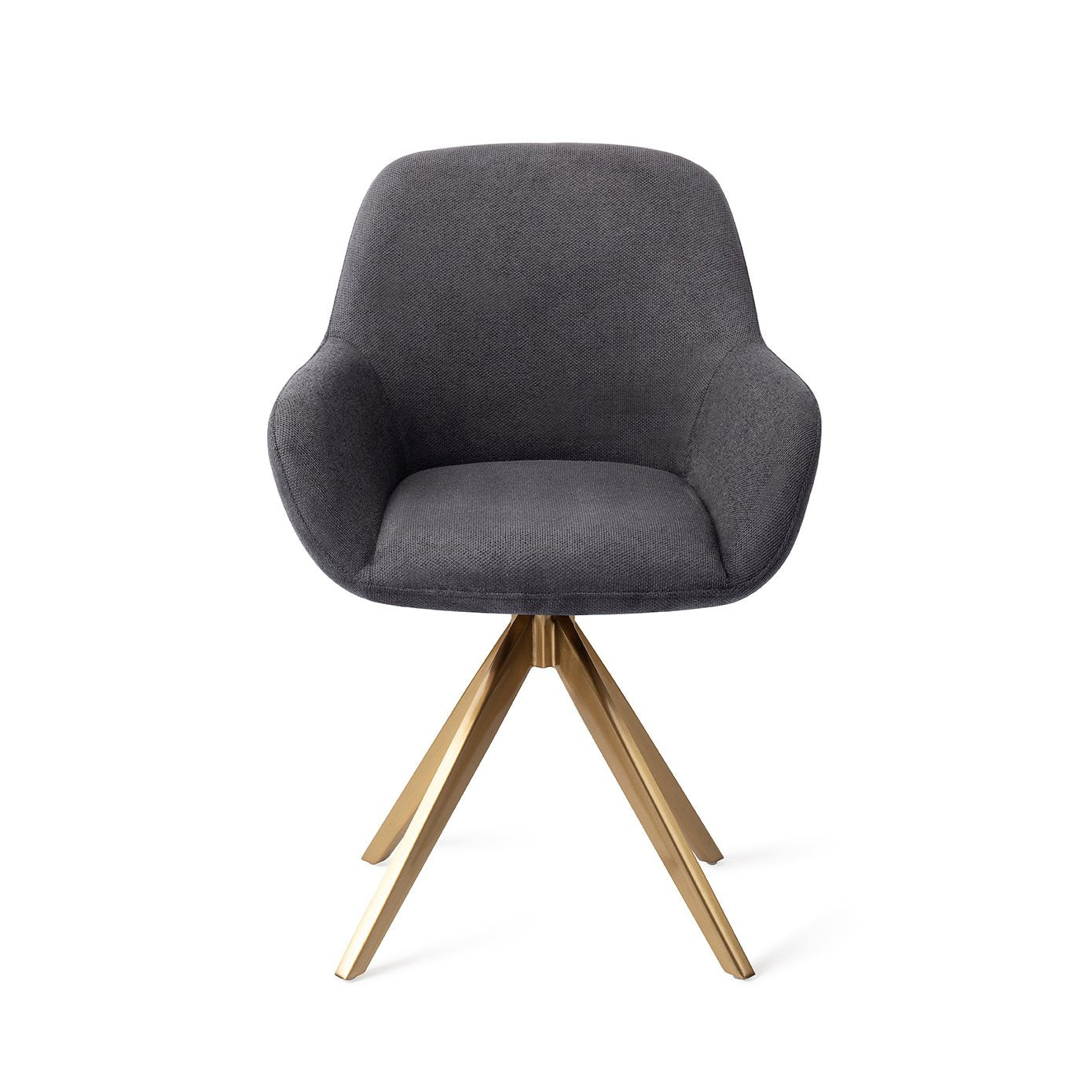 Kushi Dining Chair Black-Out Turn Gold