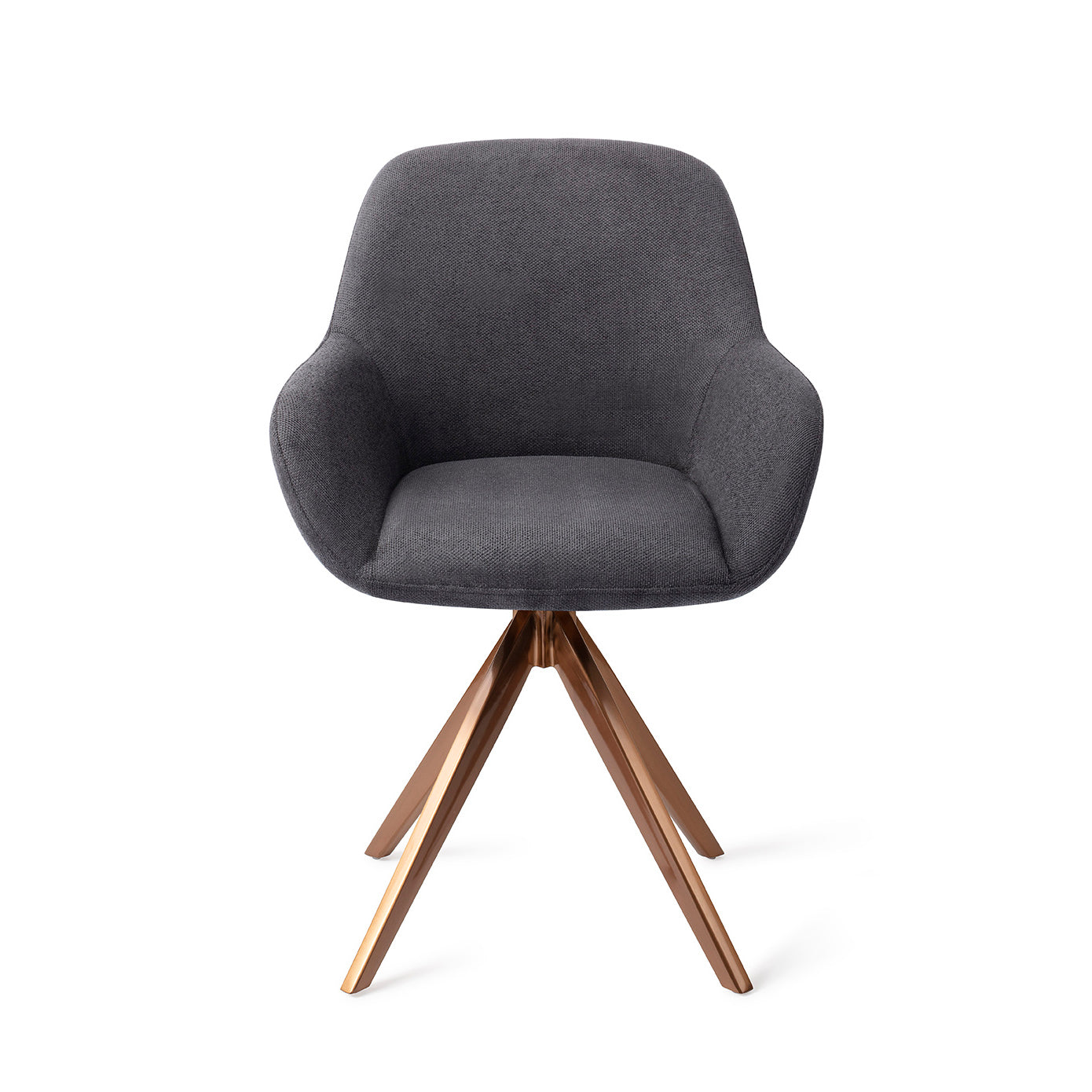 Kushi Dining Chair Black-Out Turn Rose