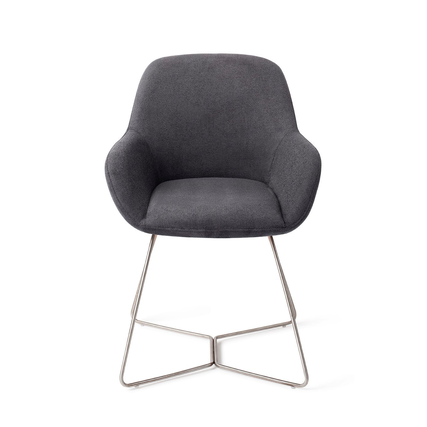 Kushi Dining Chair Black-Out Beehive Steel