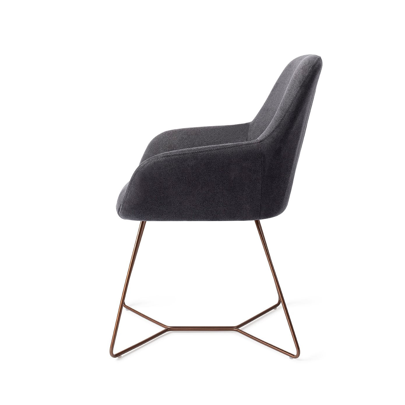 Kushi Dining Chair Black-Out Beehive Rose