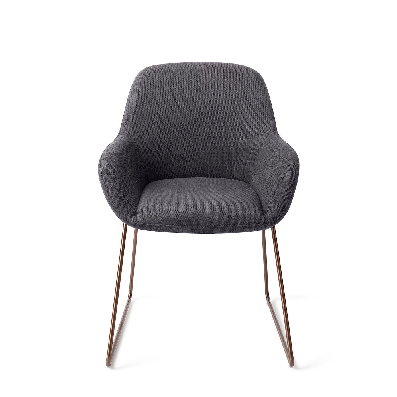 Kushi Dining Chair Black-Out Slide Rose