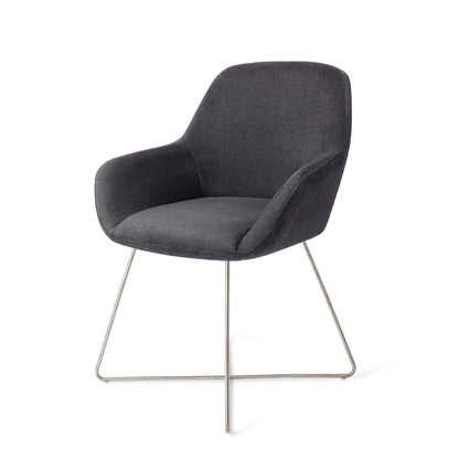 Kushi Dining Chair Black-Out Cross Steel