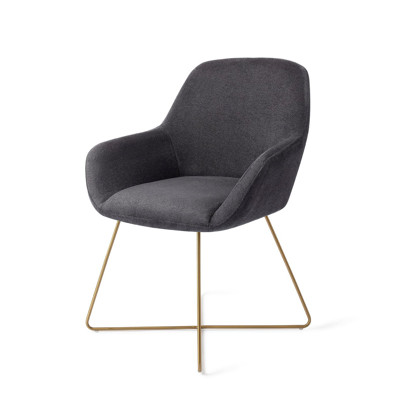 Kushi Dining Chair Black-Out Cross Gold