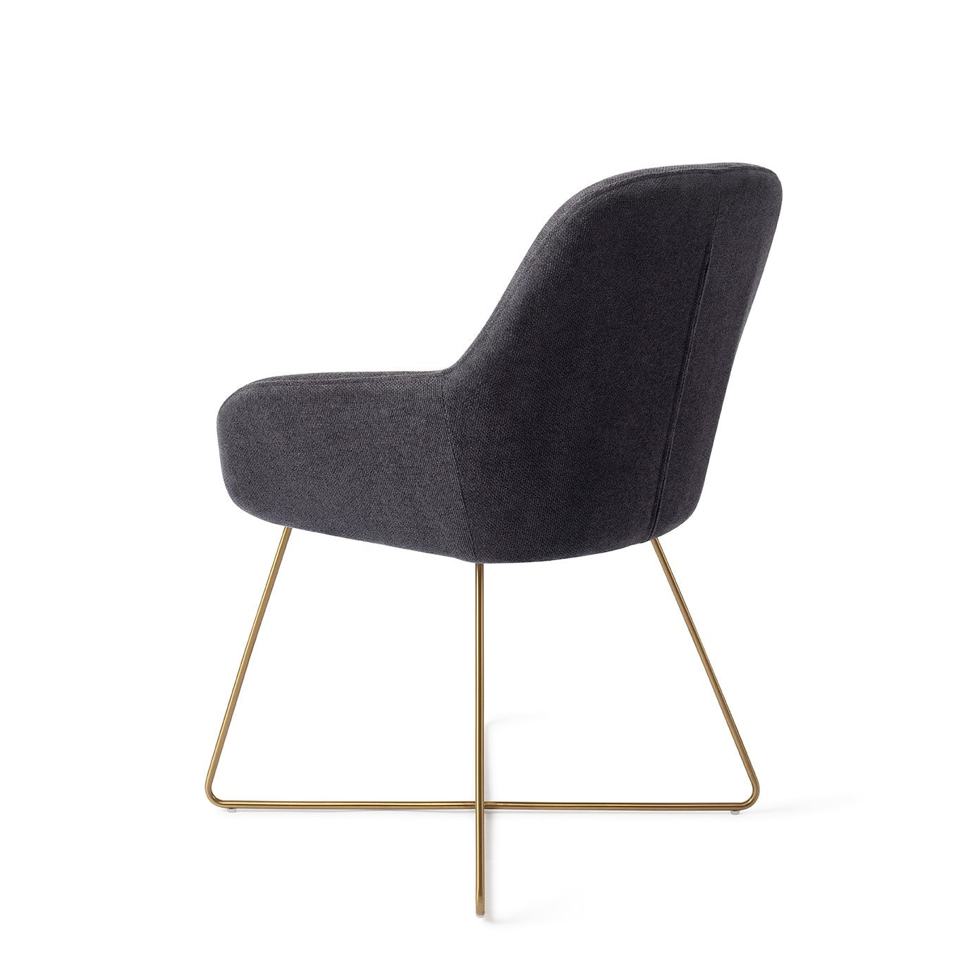 Kushi Dining Chair Black-Out Cross Gold