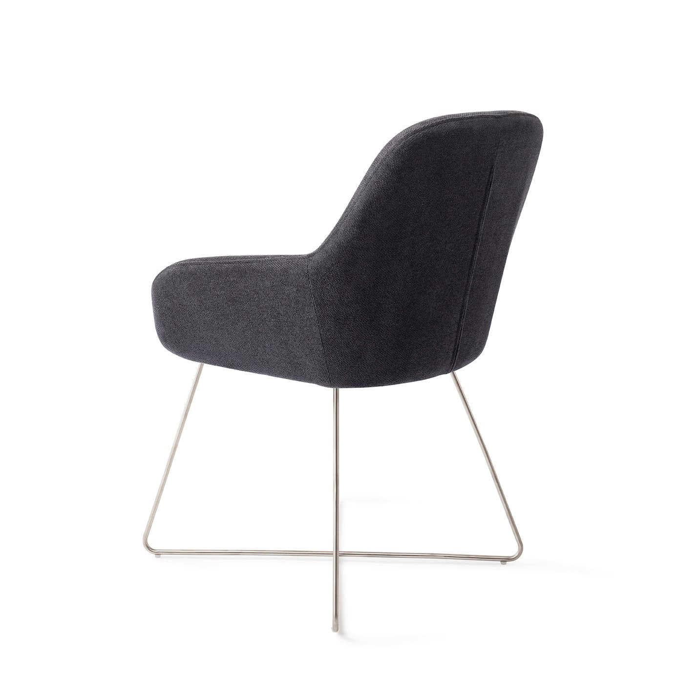 Kushi Dining Chair Black-Out Cross Steel