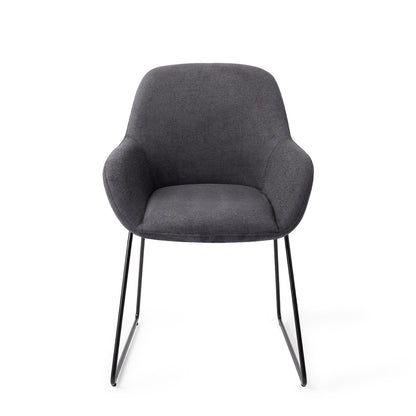 Kushi Dining Chair Black-Out Slide Black