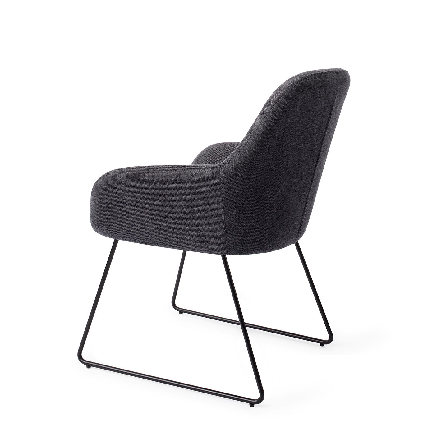 Kushi Dining Chair Black-Out Slide Black