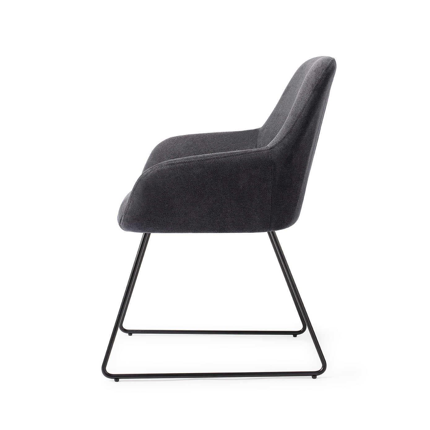 Kushi Dining Chair Black-Out Slide Black