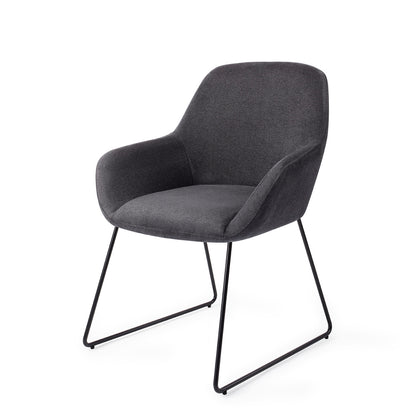 Kushi Dining Chair Black-Out Slide Black