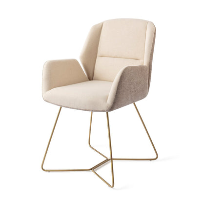 Myoko Dining Chair Sandy Hill Beehive Gold