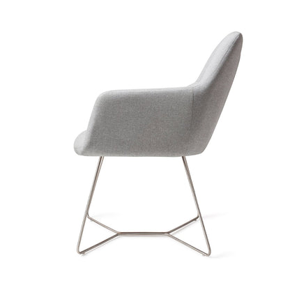 Kinko Dining Chair Cloud Beehive Steel