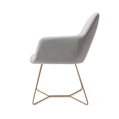 Kinko Dining Chair Cloud Beehive Gold