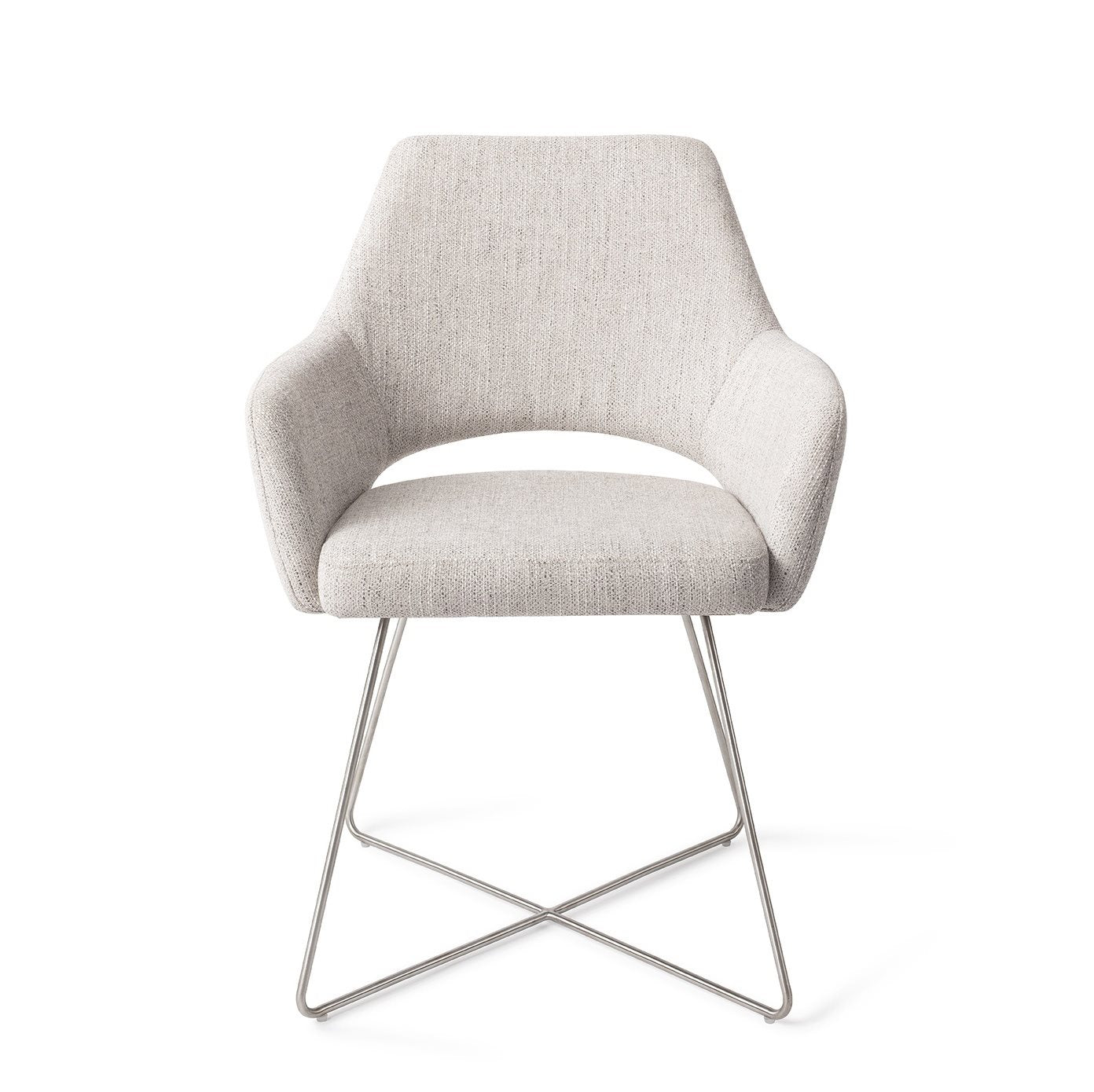 Yanai Dining Chair Pigeon Cross Steel