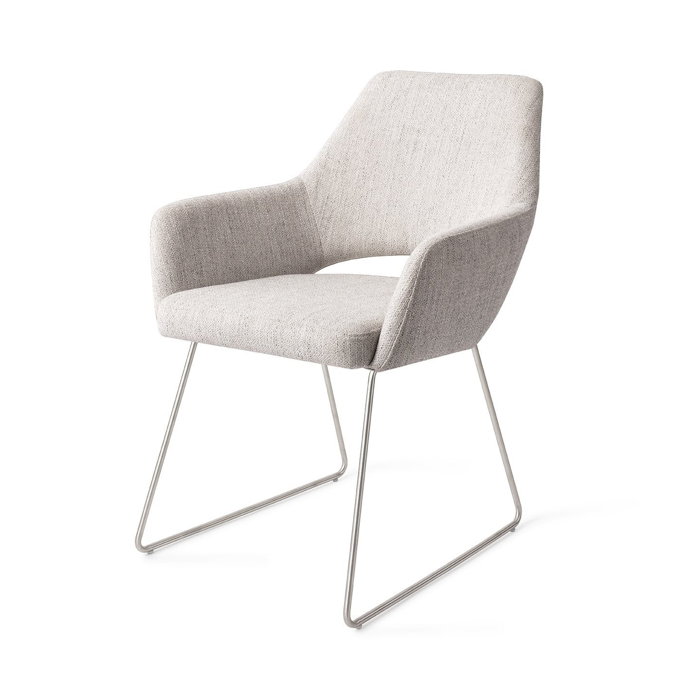 Yanai Dining Chair Pigeon Slide Steel