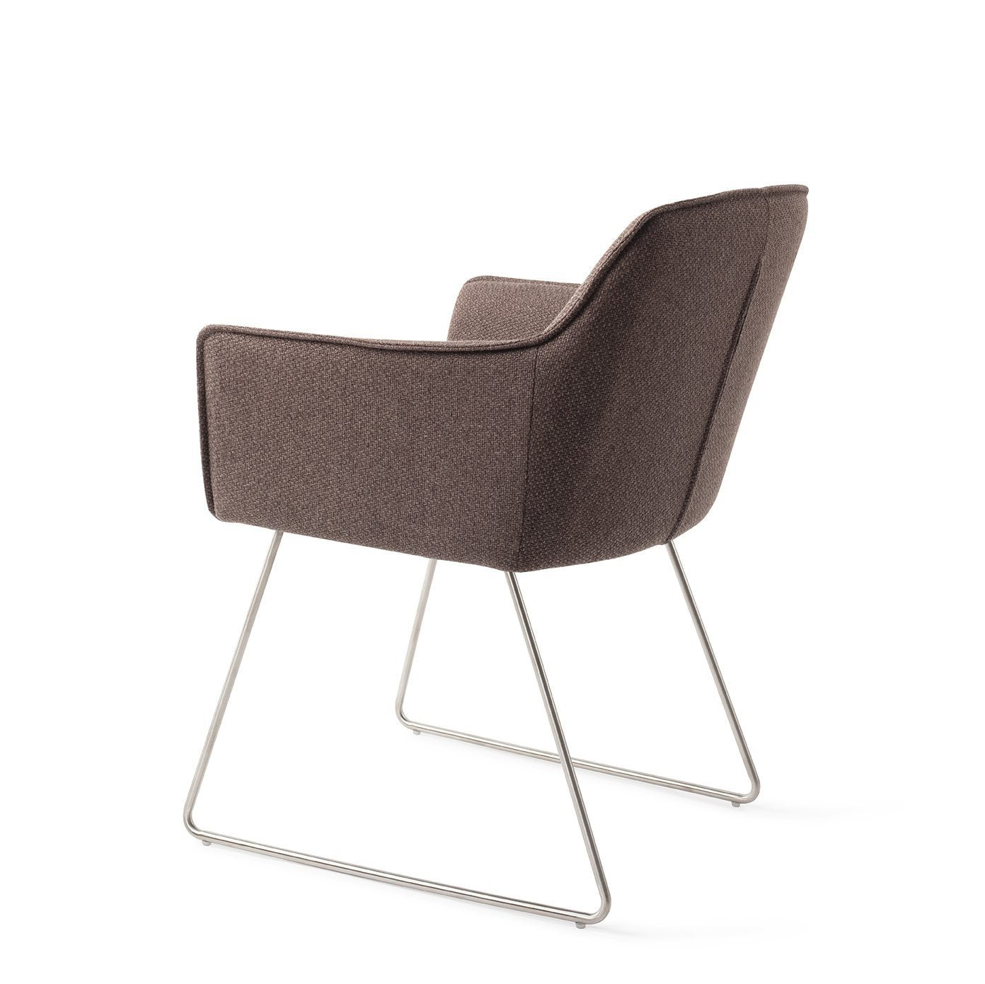 Hofu Dining Chair Potters Clay Slide Steel