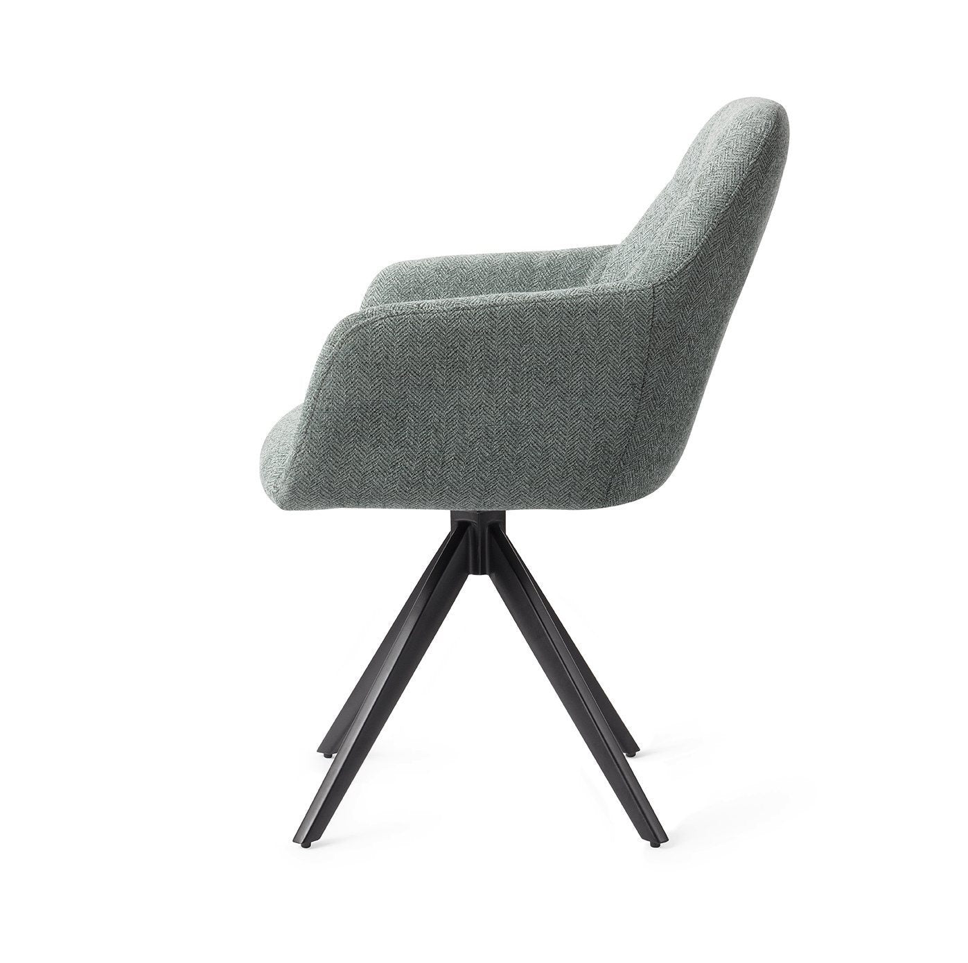 Noto Dining Chair Real Teal Turn Black