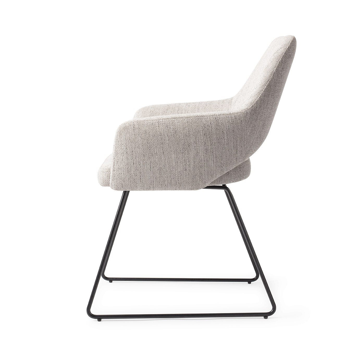 Yanai Dining Chair Pigeon Slide Black