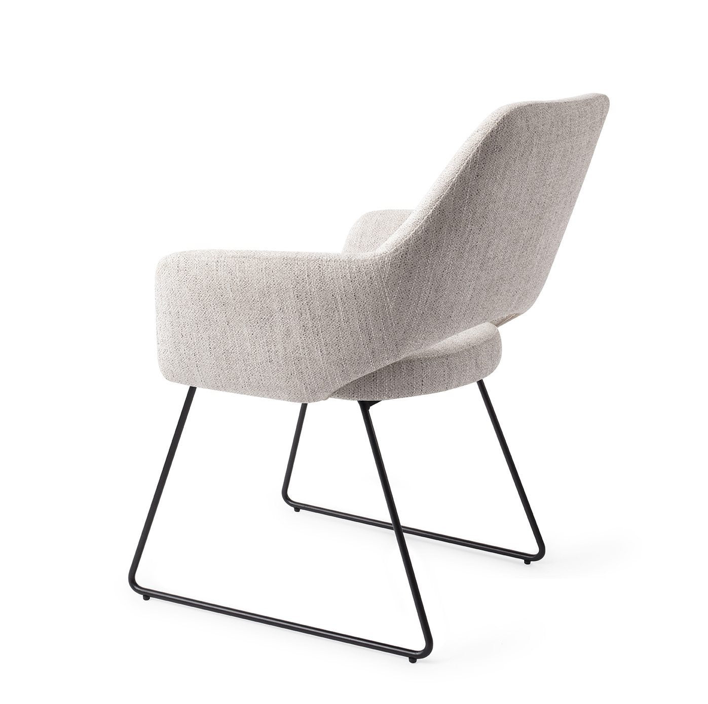 Yanai Dining Chair Pigeon Slide Black