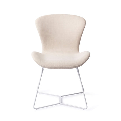 Moji Dining Chair Coconuts Beehive White