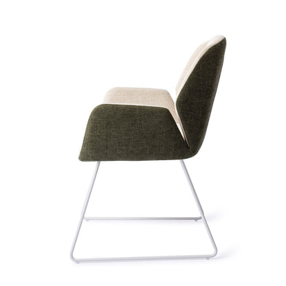 Myoko Dining Chair Popeye Slide White