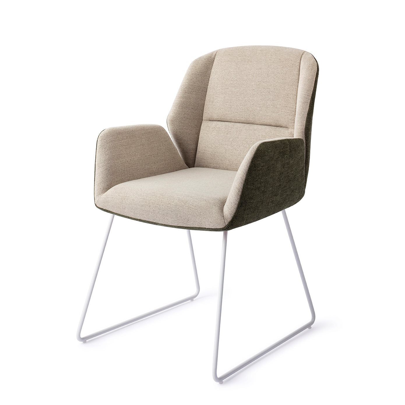 Myoko Dining Chair Popeye Slide White