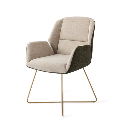 Myoko Dining Chair Popeye Cross Gold