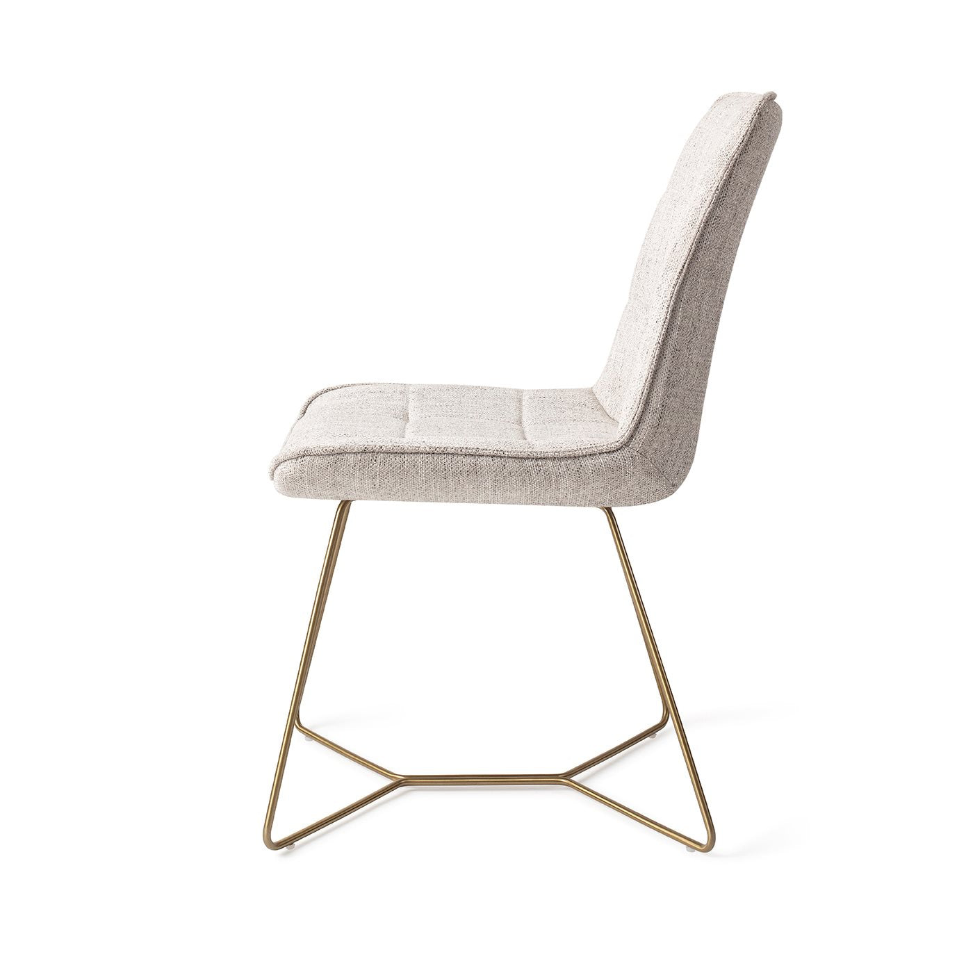 Ota Dining Chair Pigeon Beehive Gold