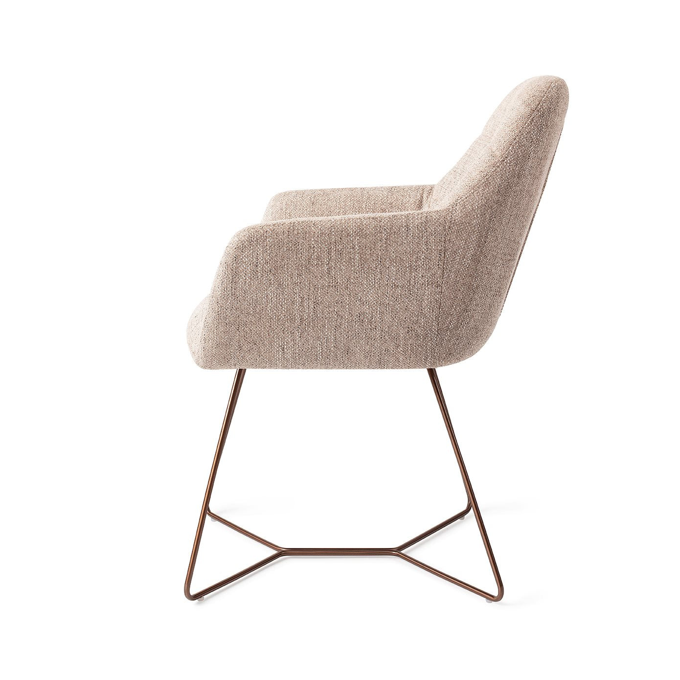 Noto Dining Chair Biscuit Beach Beehive Rose