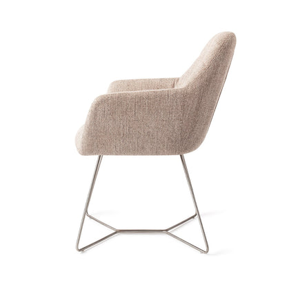 Noto Dining Chair Biscuit Beach Beehive Steel