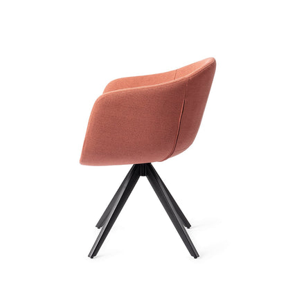 Yuni Dining Chair Coral Crush Turn Black