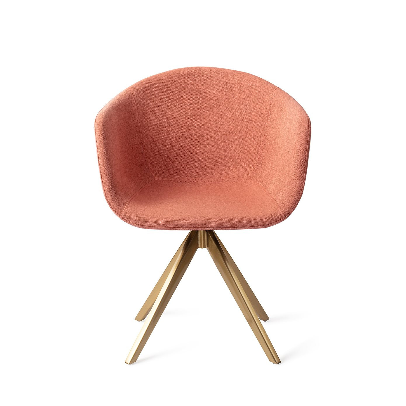 Yuni Dining Chair Coral Crush Turn Gold