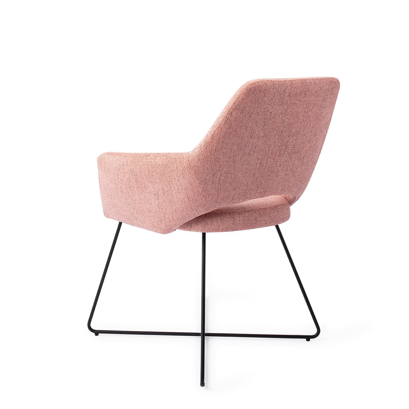 Yanai Dining Chair Pink Punch Cross Black