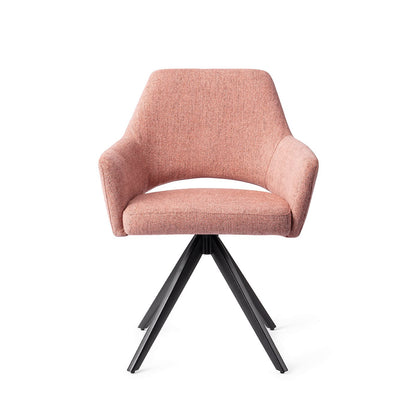 Yanai Dining Chair Pink Punch Turn Black