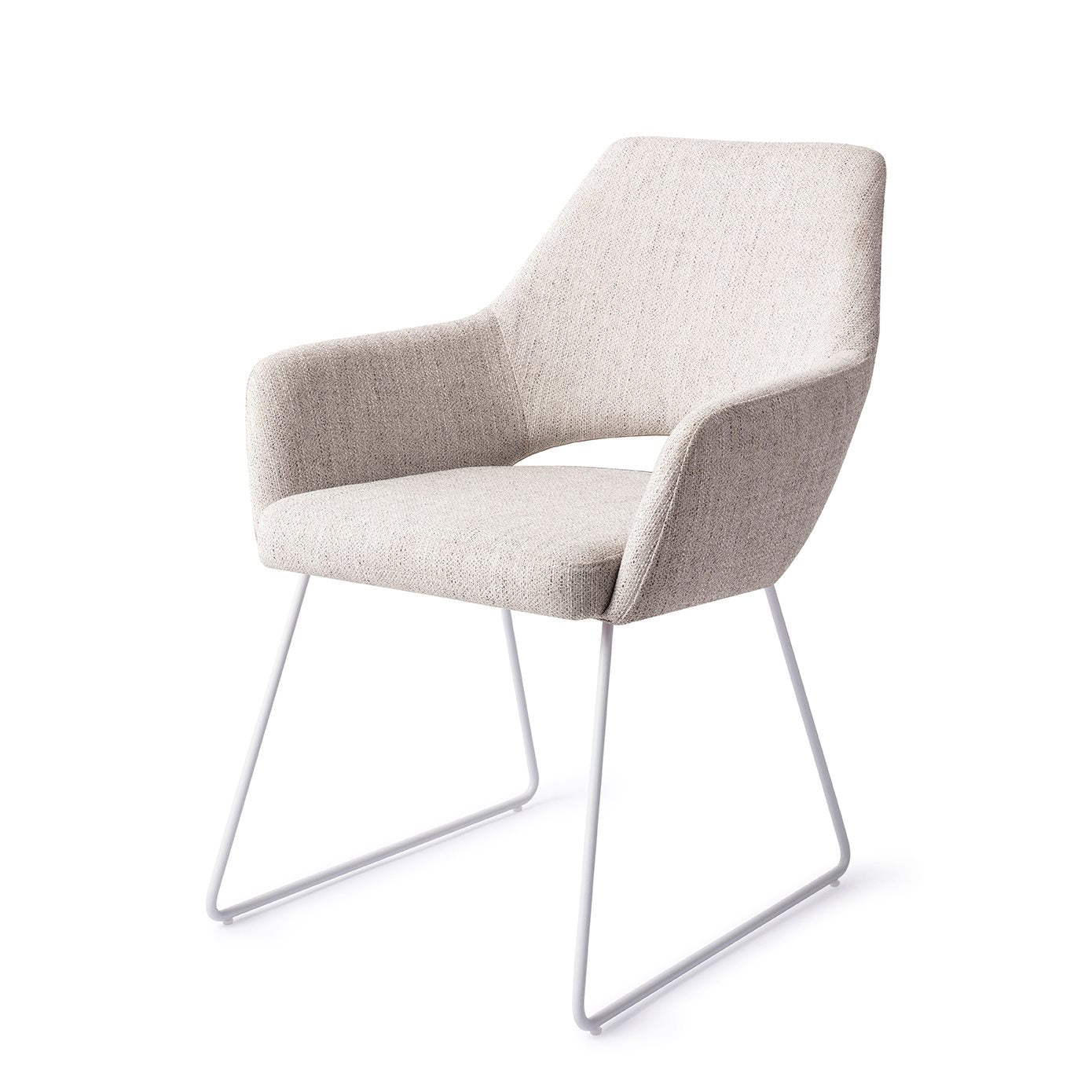 Yanai Dining Chair Pigeon Slide White