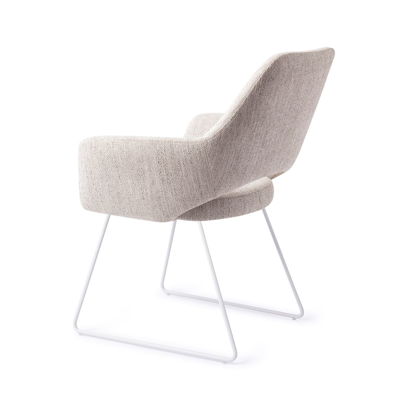 Yanai Dining Chair Pigeon Slide White