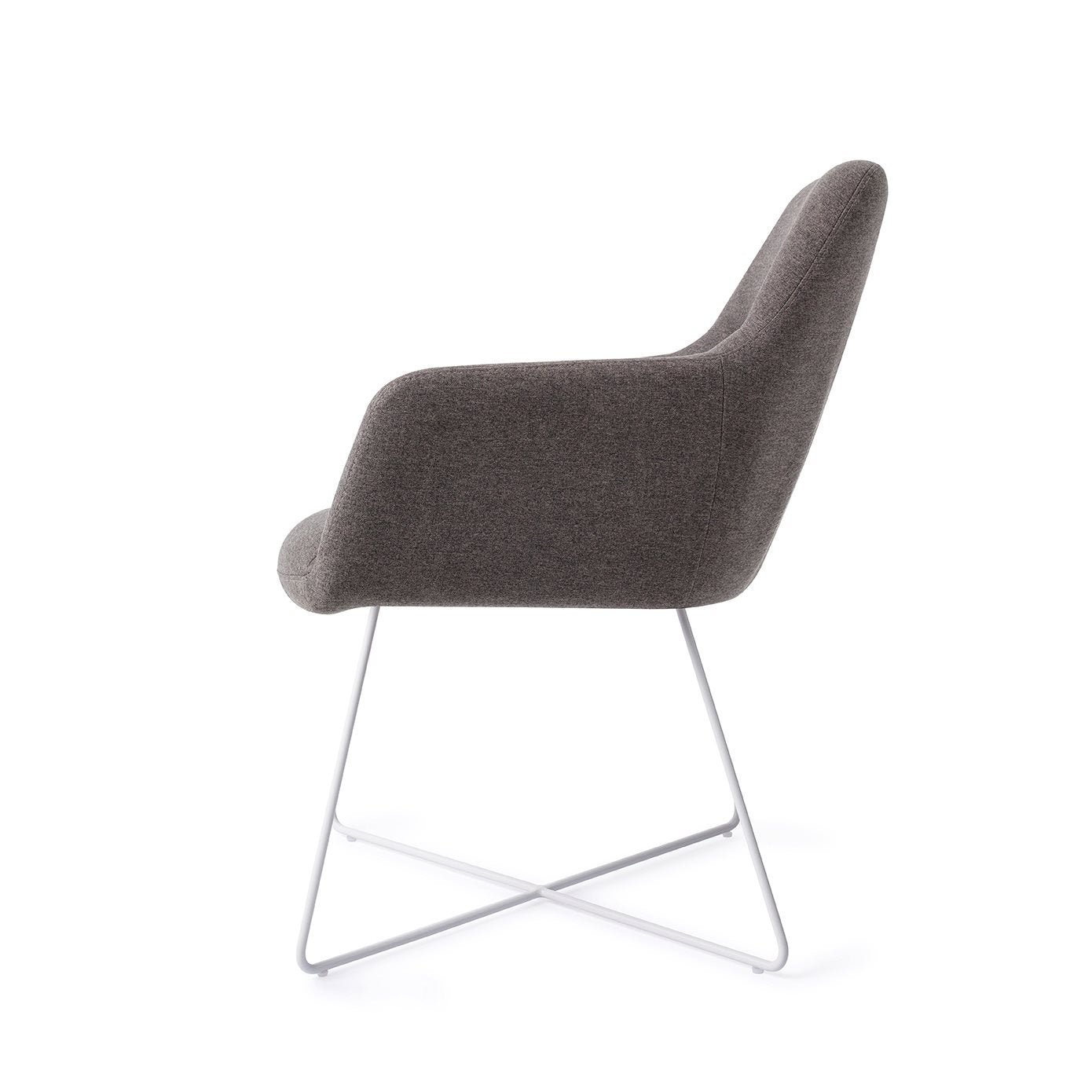 Kinko Dining Chair Shadow Cross White