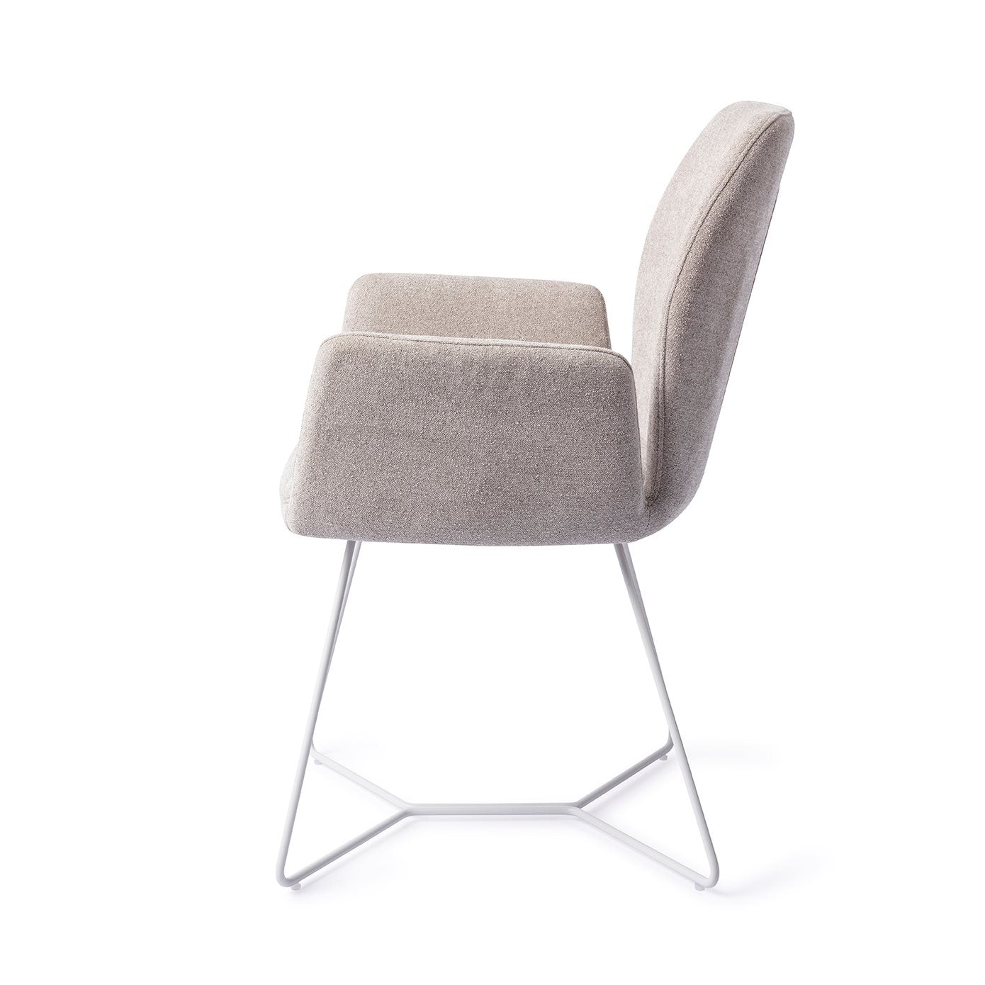 Misaki Dining Chair Pretty Plaster Beehive White