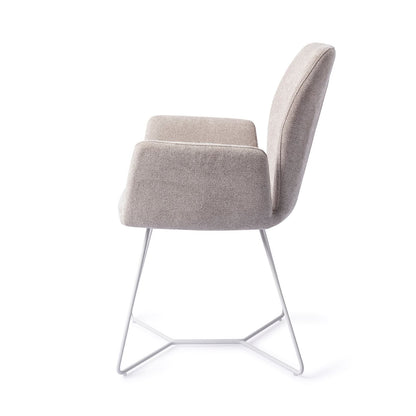 Misaki Dining Chair Pretty Plaster Beehive White