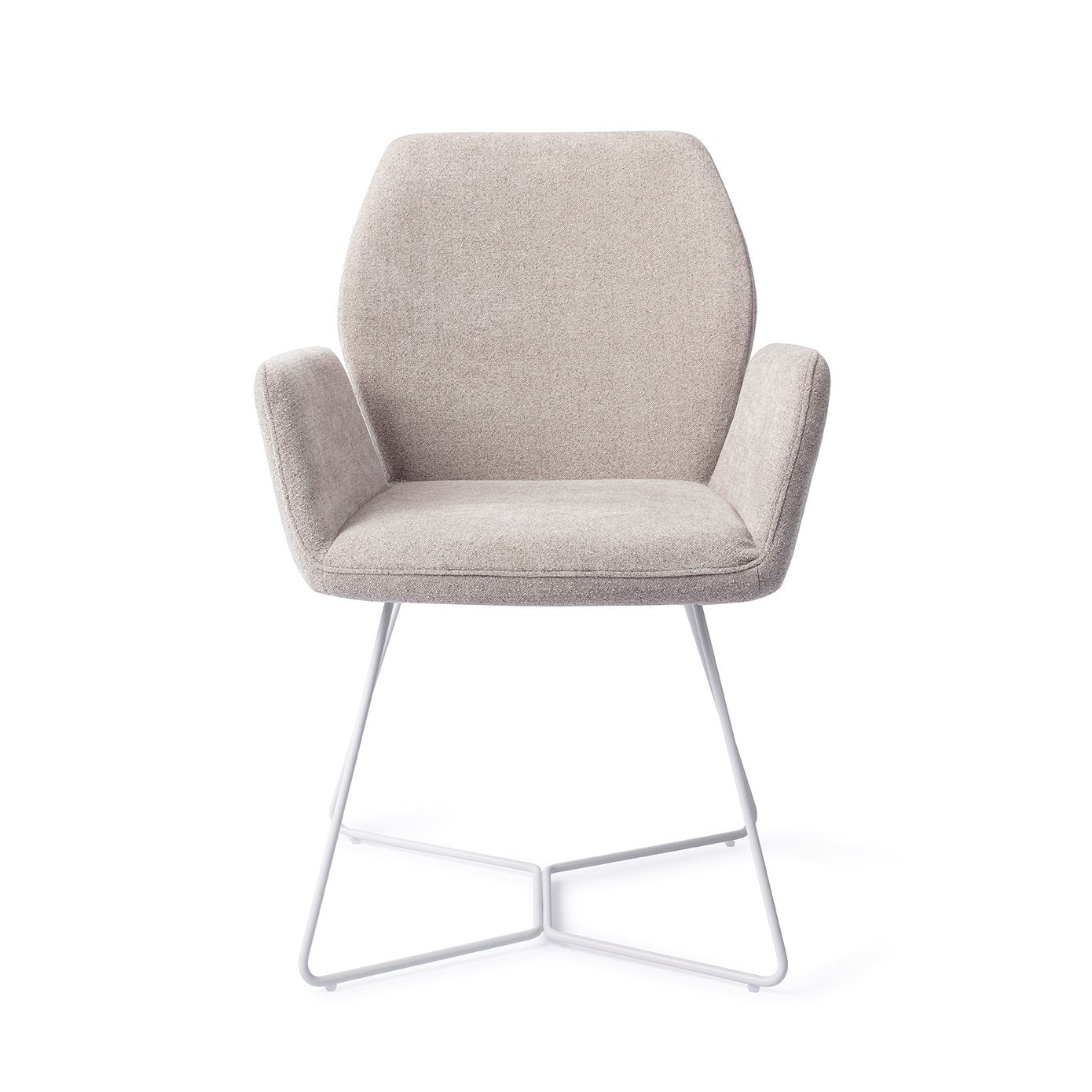 Misaki Dining Chair Pretty Plaster Beehive White