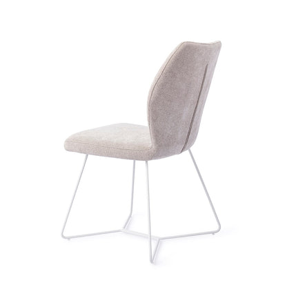 Ikata Dining Chair Pretty Plaster Beehive White
