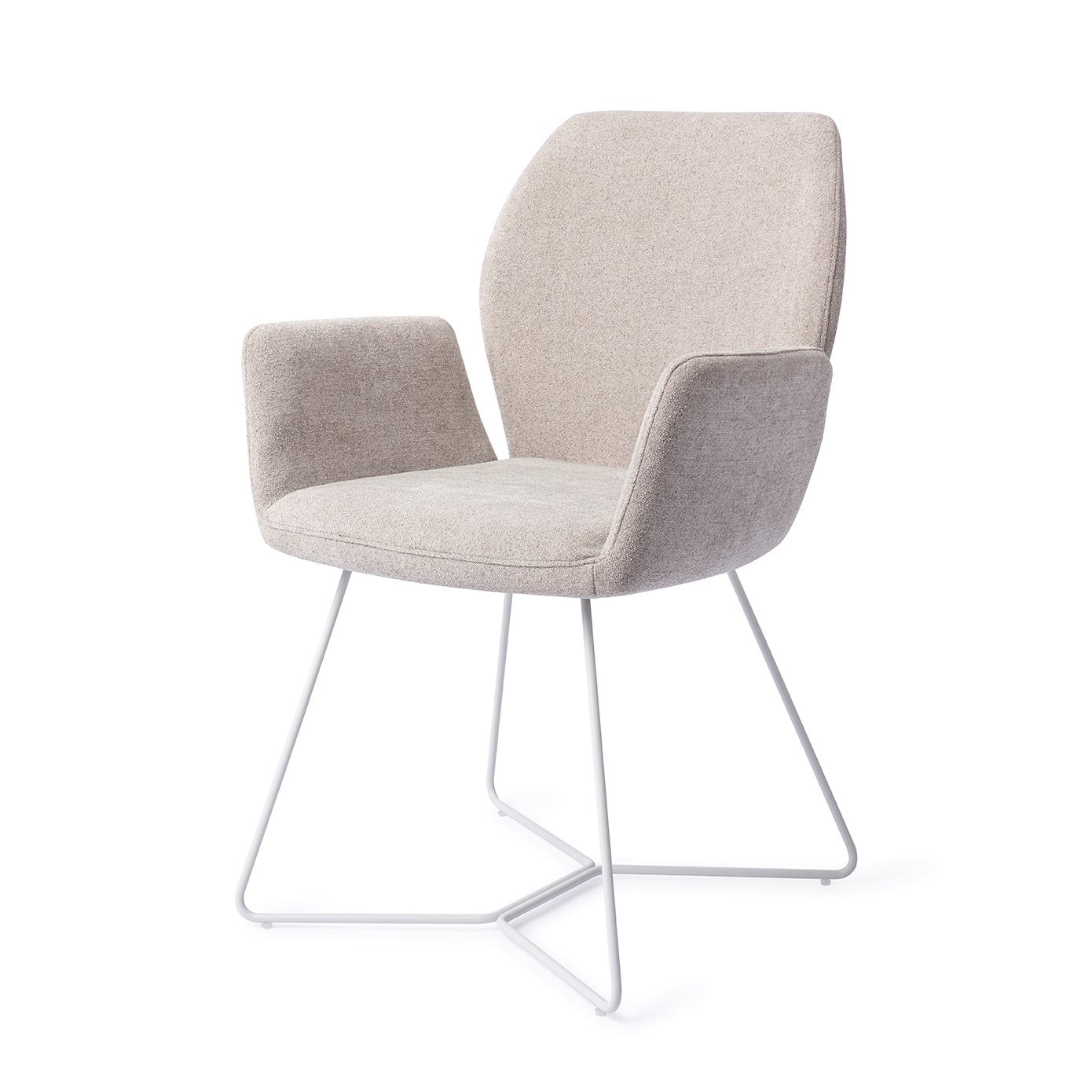 Misaki Dining Chair Pretty Plaster Beehive White