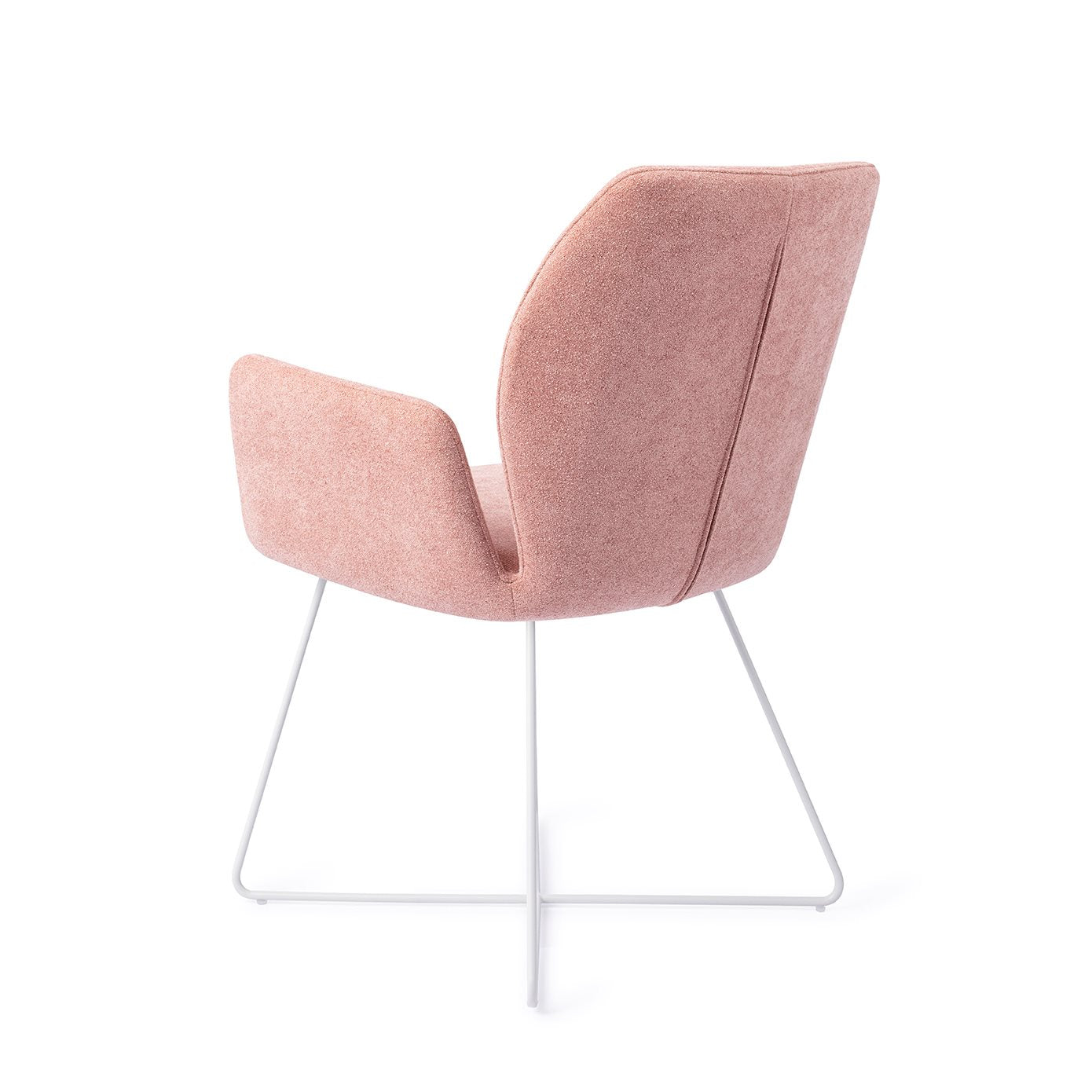 Misaki Dining Chair Anemone Cross White