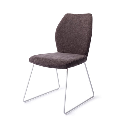 Ikata Dining Chair Almost Black Slide White