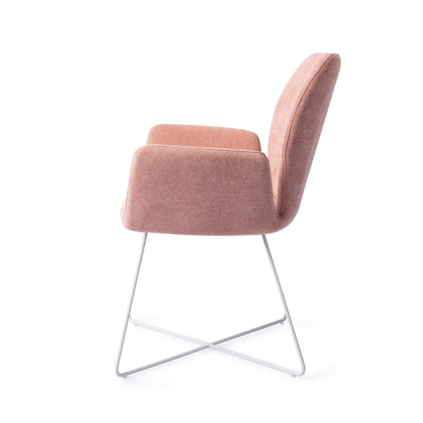 Misaki Dining Chair Anemone Cross White