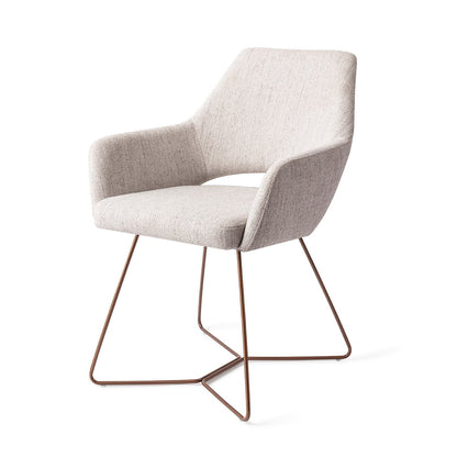 Yanai Dining Chair Pigeon Beehive Rose